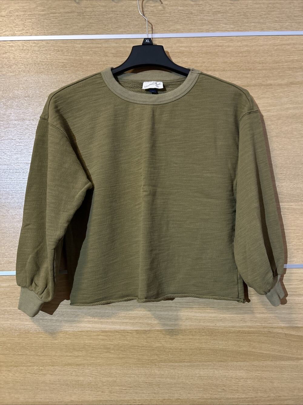 Universal Thread Sweatshirt S Golden Brown Cotton Terry Raglan Sleeve Pullover